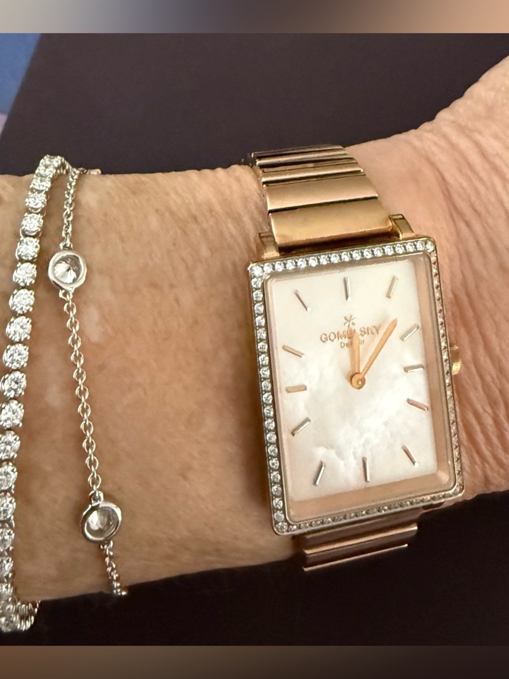 Gomelsky Shirley Fromer Steel White Dial Quartz Ladies Watch G0120072640